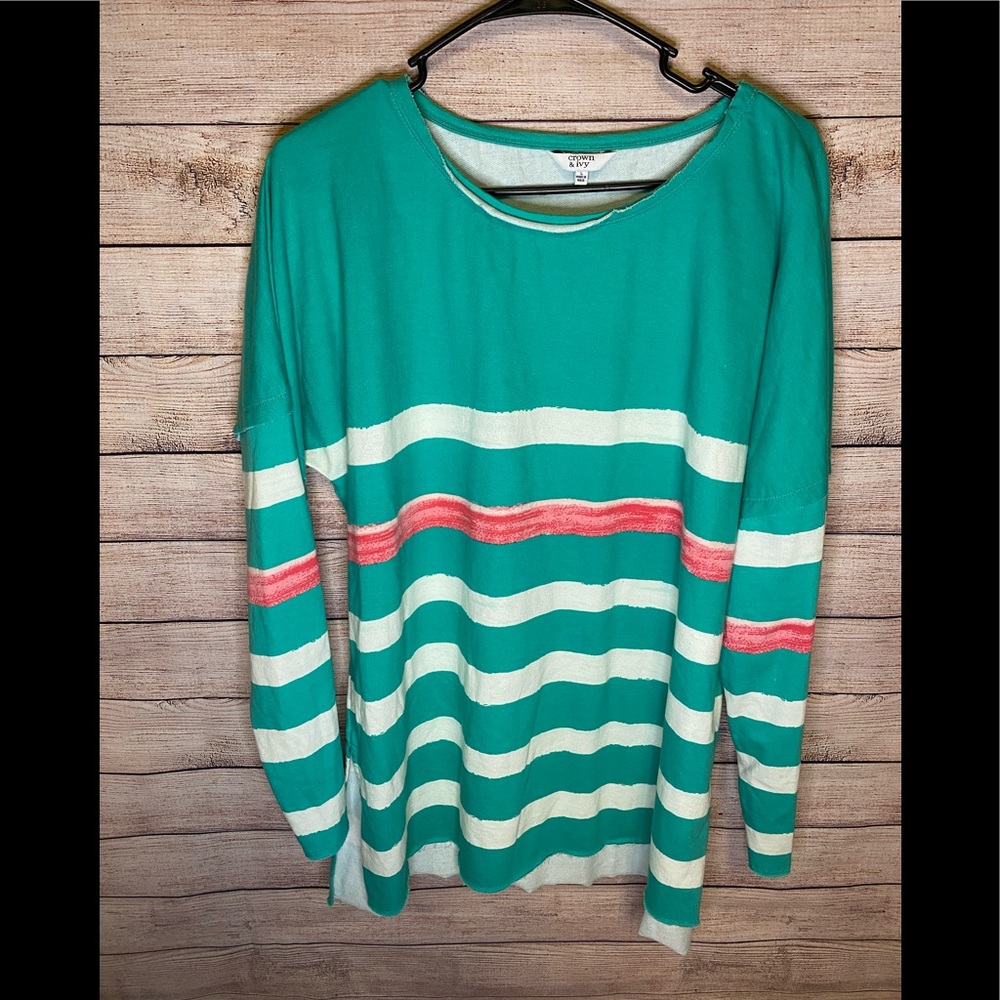 Womens Crown & Ivy Oversized Long Sleeve